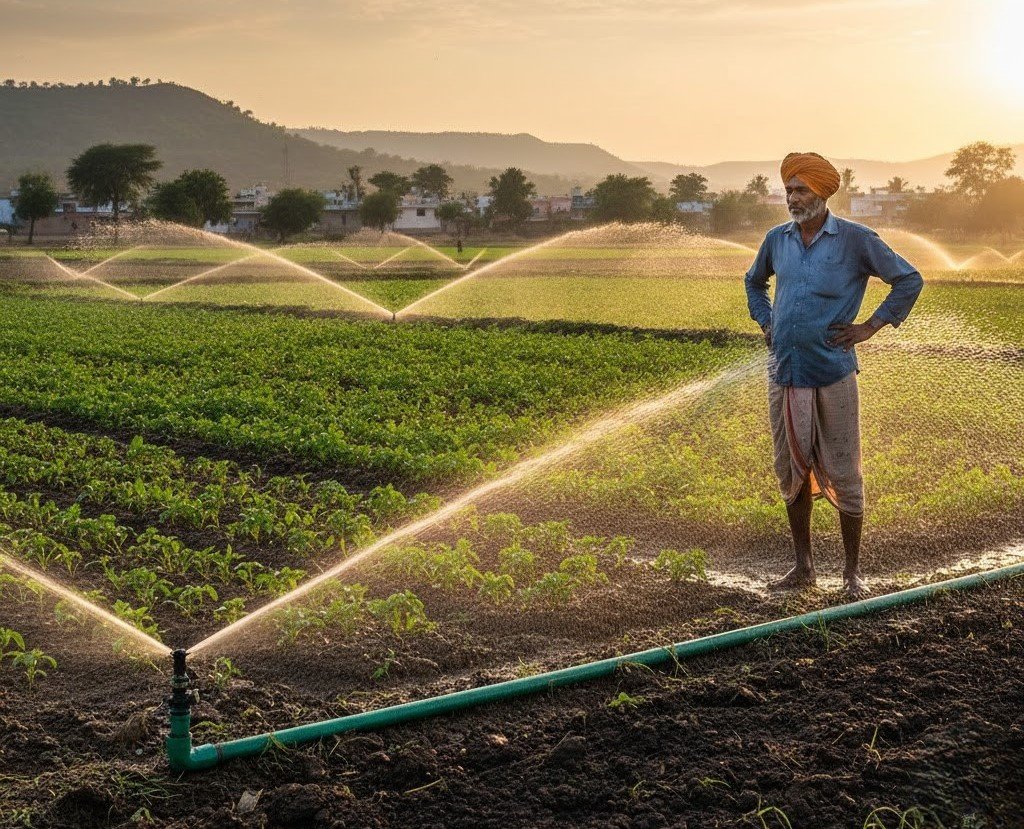 स्प्रिंकलर सिंचाई के क्या लाभ हैं?