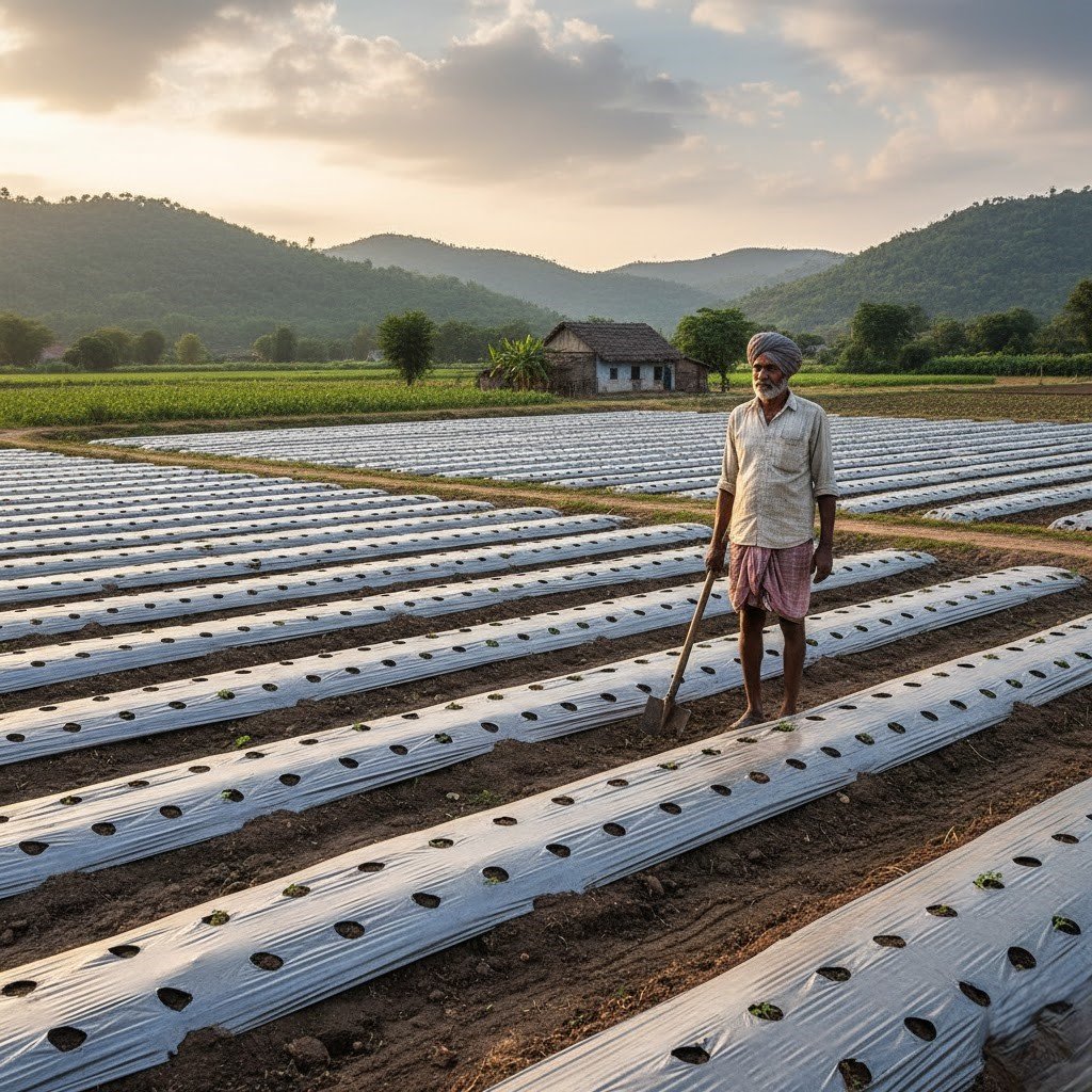 मल्च फिल्म फसल के स्वास्थ्य को बेहतर बनाने और कृषि उपज को बढ़ाने में कैसे मदद करती है 